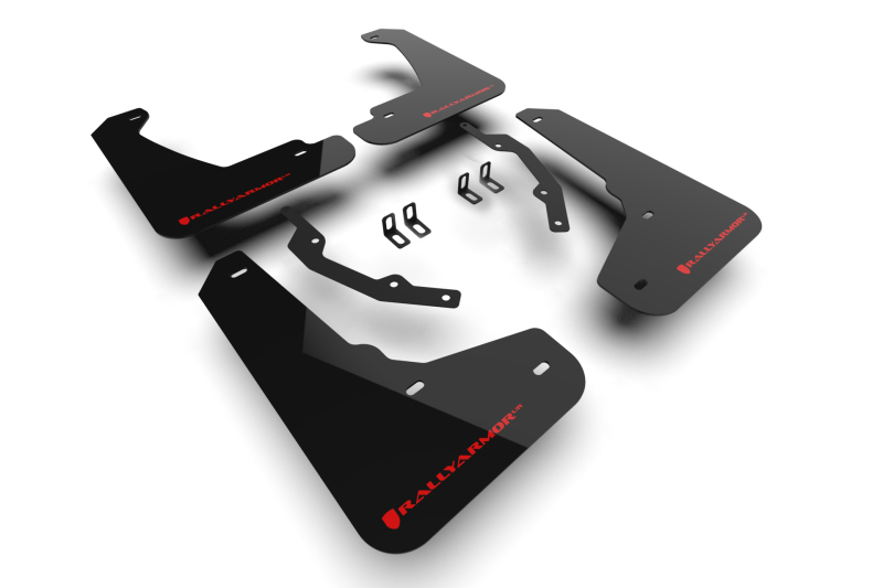 Honda Prologue Mud Flap - Rally Armor - UR Series, Red Logo - Black - `24-`25 Honda Prologue Mud Flap - Rally Armor - UR Series, Red Logo - Black - `24-`25